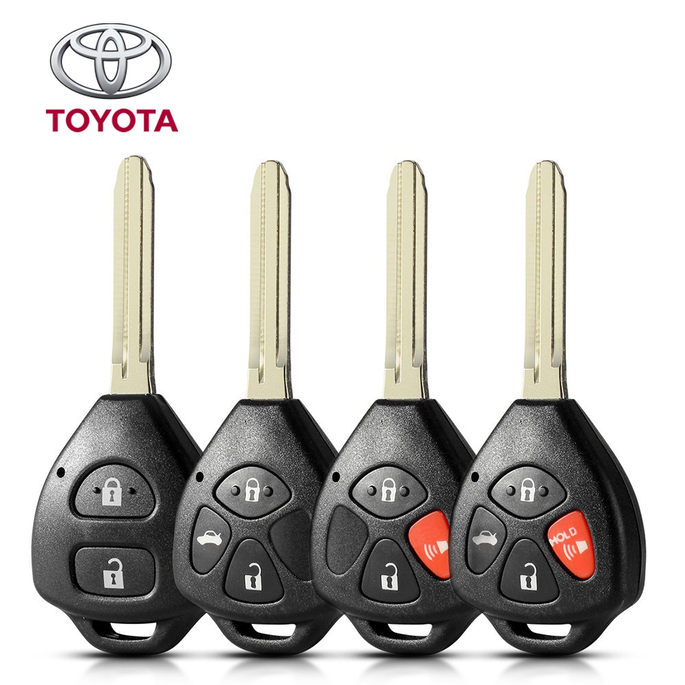 เปลือกเคสกุญแจรีโมทรถยนต์โตโยต้าสําหรับ Vios Fortuner Wigo Innova Hilux RAV4 Corolla Altis Camry