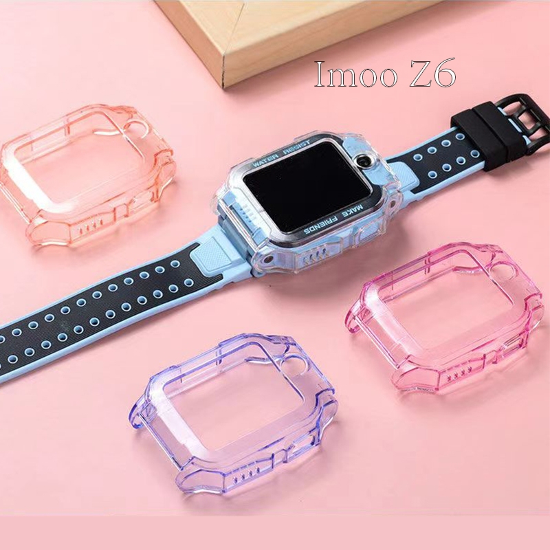 Imoo Z6 pro เคสใส พิมพ์น่ารัก แบบนิ่ม/TPU/Watch imo Z6A/Z6S ชนิดอ่อน ปกป้องรอบของอุปกรณ์จากรอยขีดข่วน