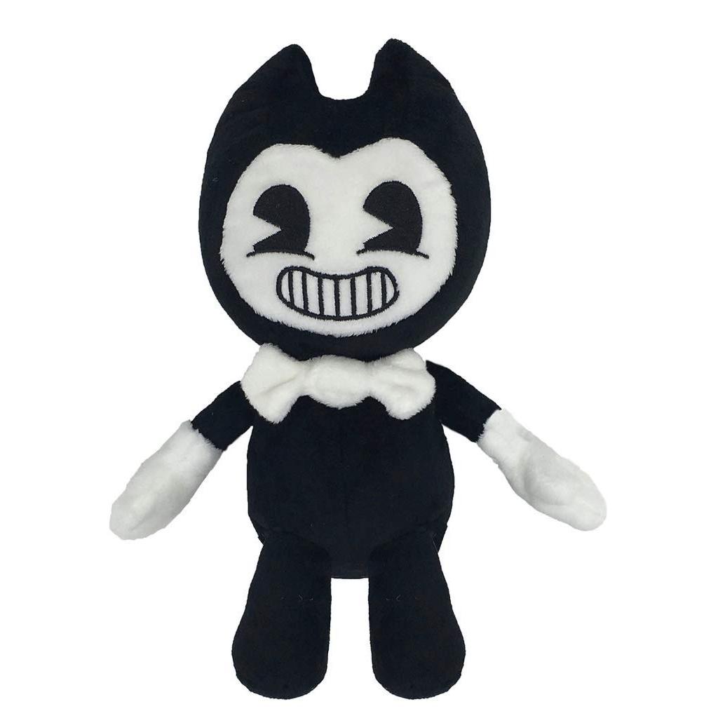 เกมก้มและเครื่องหมึก Dark Revival Bendy the Devil ตุ๊กตาสีดําสีขาวยัดไส้ของเล่นตุ๊กตา