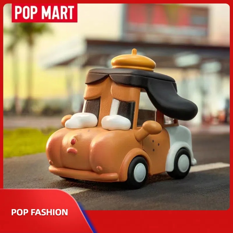 Popmart Bubble Marte POPCAR ของเล่นมือซีรีส์ Happy Weekend ของขวัญการ์ตูนน่ารัก