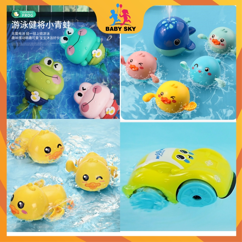 ของเล่นอาบน้ํา รถสะเทินน้ําสะเทินบก ลานเด็กวัยหัดเดิน ของเล่นน้ํากบเป็ดเพนกวิน ของเล่นอาบน้ําเด็ก