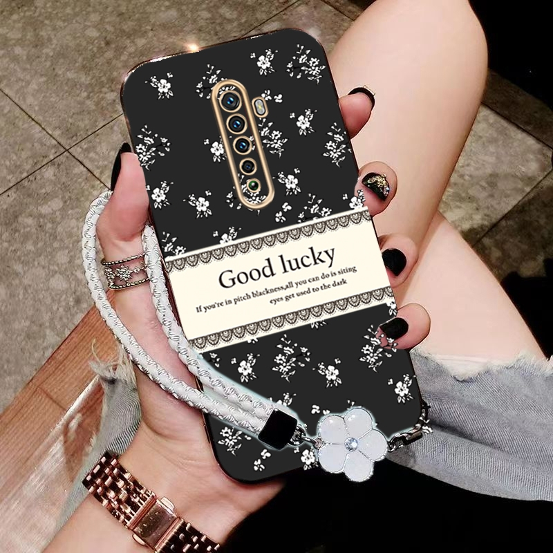 เคส ปลอก OPPO Reno 2F reno2 F Reno 2 F Reno 2 โทรศัพท์กรณี softcase electroplated ซิลิโคนกันกระแทกที่ครอบการออกแบบใหม่ความงามหรูหราย้อนยุคสร้อยข้อมือสำหรับสาว DDXYBH01