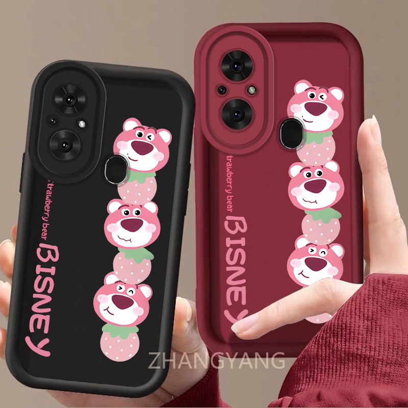Case For itel A58 A49 เคสโทรศัพท์การ์ตูนหมีน่ารักพร้อมซิลิโคน TPU soft case ป้องกันการตกและกันกระแทกกล้องโทรศัพท์คลุมทั้งหมด