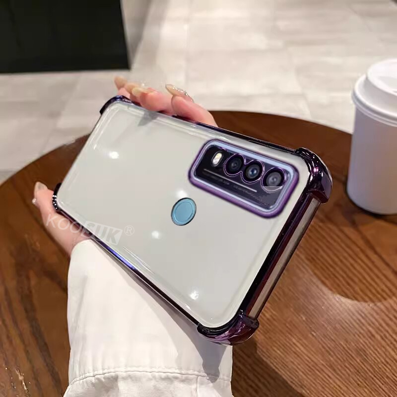 เคสใสสําหรับ VIVO Y11 Y12 Y15 Y17 1901 1902 1916 1906 1904 Y3 U10 โปร่งใสเคสโทรศัพท์ Air-Bag ป้องกันปกอ่อนพร้อมฟิล์มเลนส์