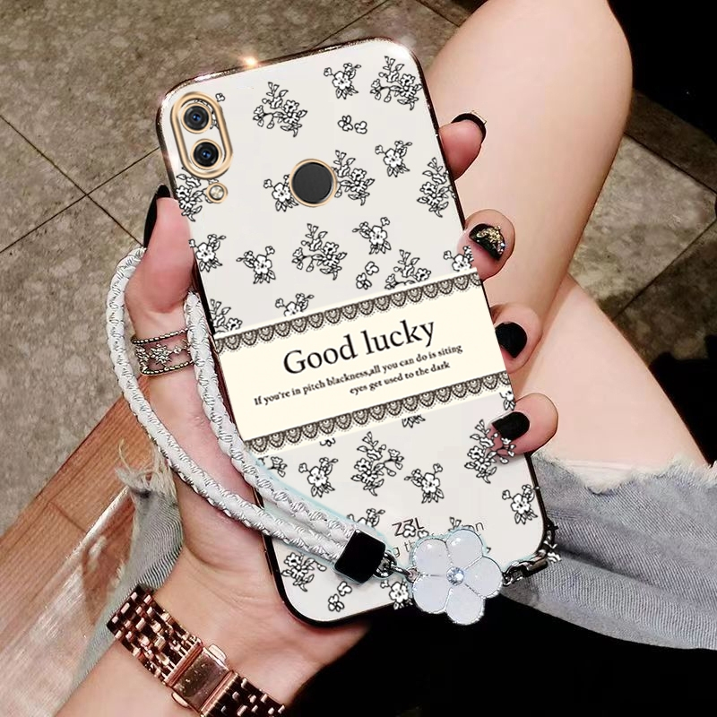 เคส ปลอก Huawei nova 3i Huawei nova3 I Huawei P30 Lite Huawei P20 Lite เคสโทรศัพท์ softcase ซิลิโคนกันกระแทกฝาครอบออกแบบใหม่ aesthetic Luxury Retro สร้อยข้อมือสำหรับสาว ddxyblo01 ddxybh01