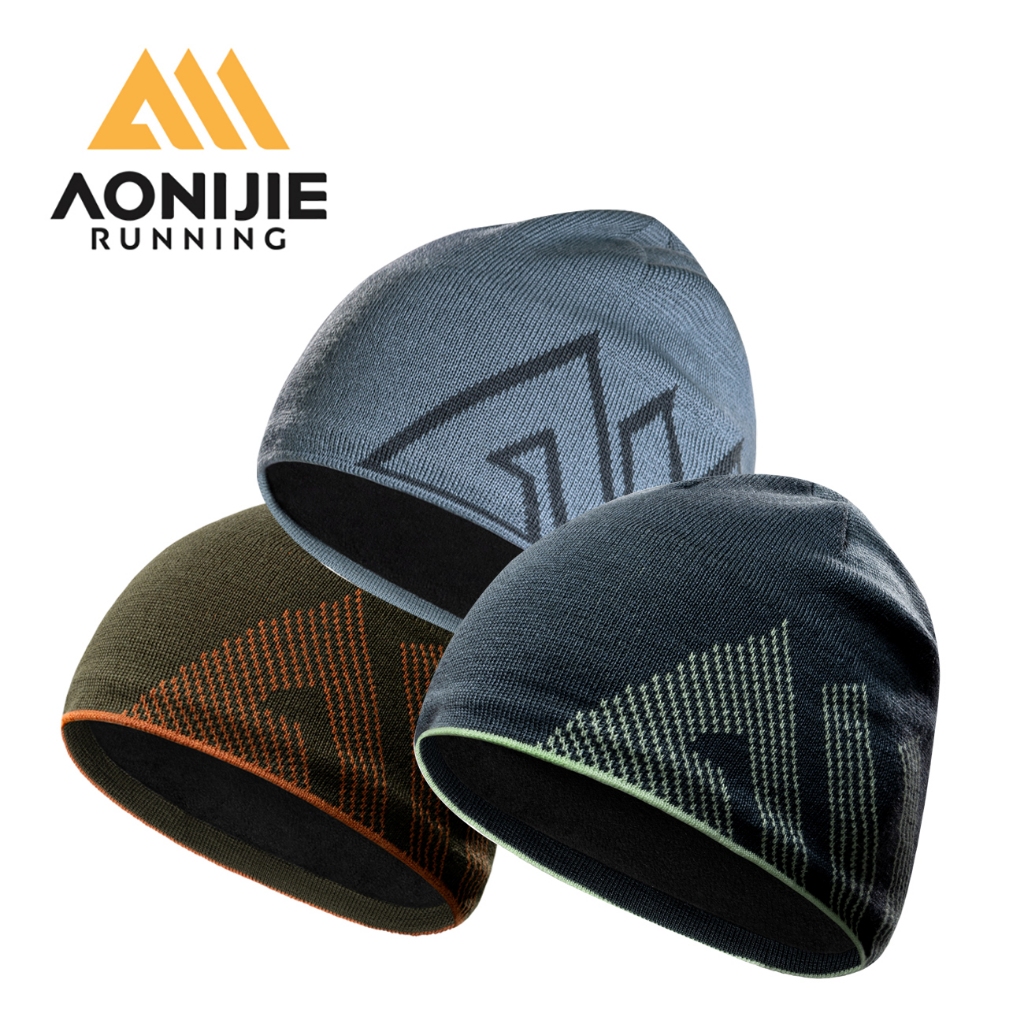 AONIJIE อาโอนิจิ M39 เมอริโน หมวกขนสัตว์กีฬาฤดูหนาวถักหมวกหมวกทําด้วยผ้าขนสัตว์ที่อบอุ่นหมวกนุ่มหมวก