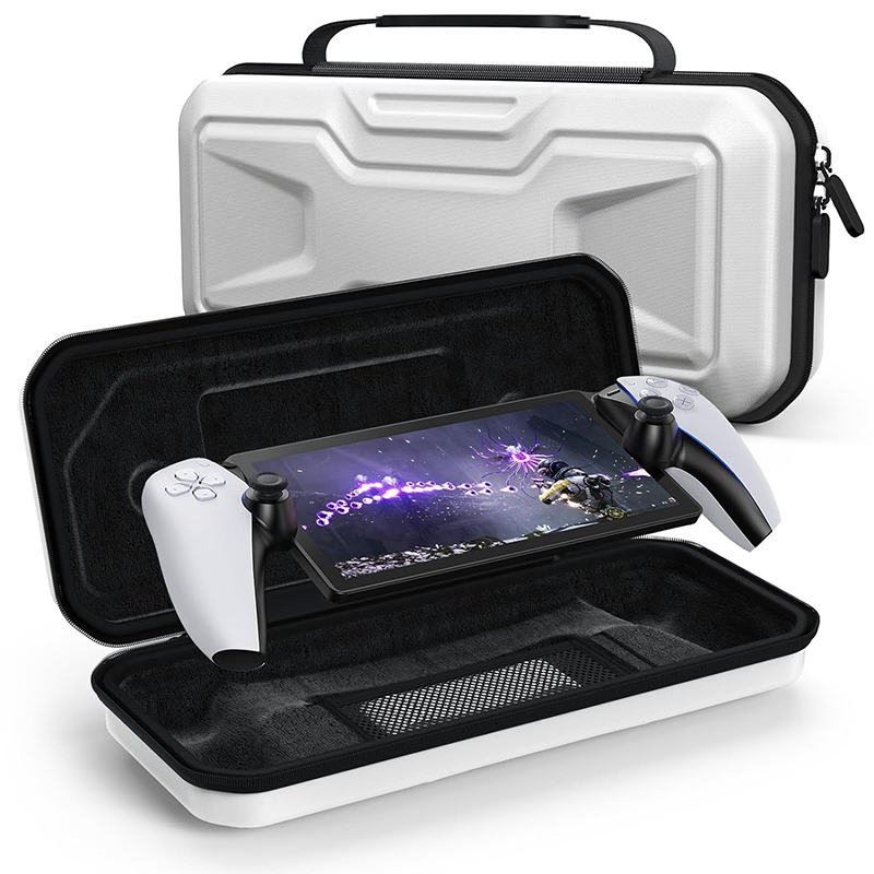 กระเป๋าถือสําหรับ PlayStation Portal อุปกรณ์เสริม EVA Hard Shell Case กระเป๋าถือพกพาแบบพกพาเข้ากันได้กับ PlayStation Portal Remote Player