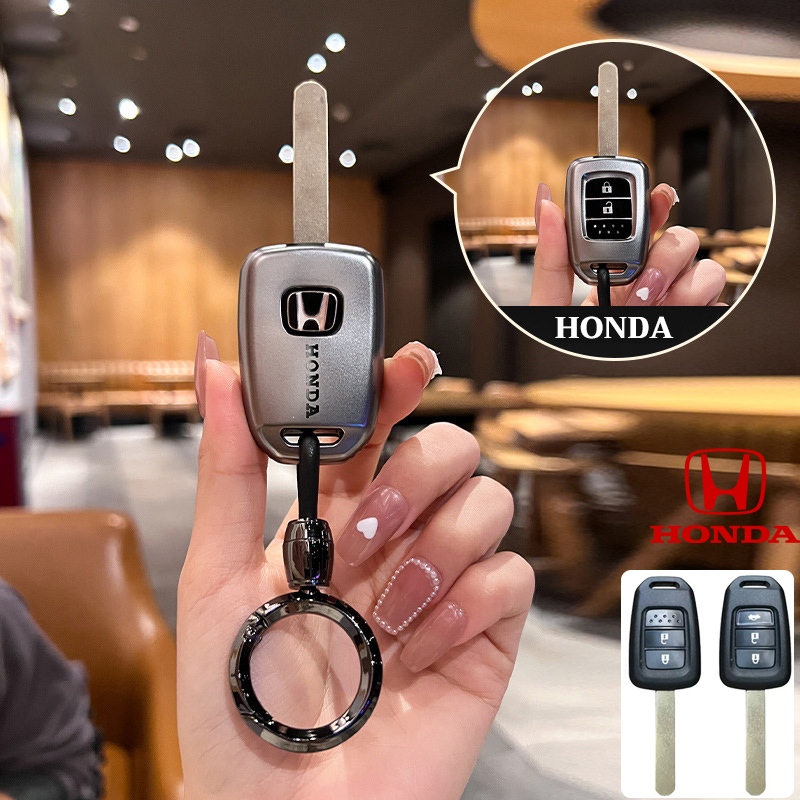Honda 2/3 ปุ ่ มรีโมทสมาร ์ ทกุญแจรถแหวนฝาครอบกรณีเชลล ์ ป ้ องกันสําหรับ Honda BRV/City 2014-2017 อุปกรณ ์ เสริม