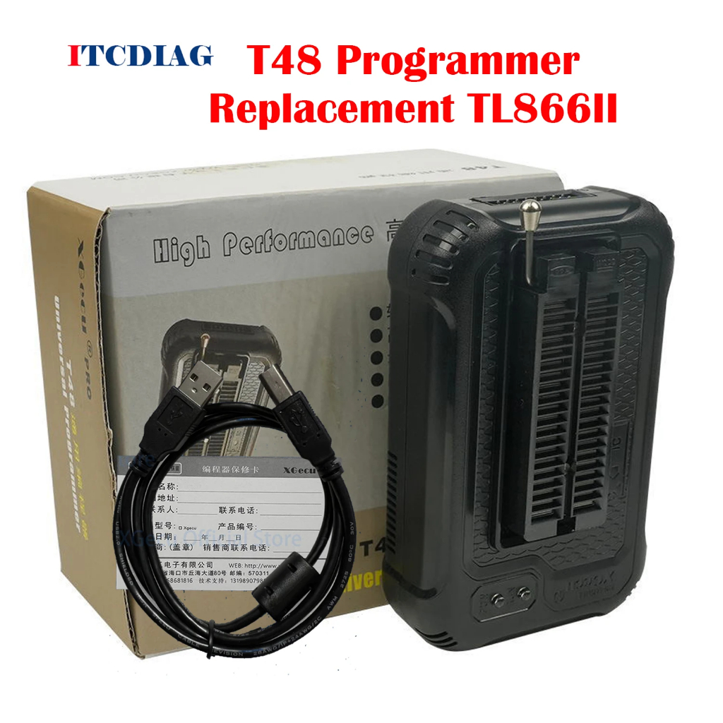 XGecu T48 [ TL866-3G ] โปรแกรมเมอร์รองรับ 31000+ ICs สําหรับ EPROM MCU SPI Nor NAND แฟลช EMC IC TEST
