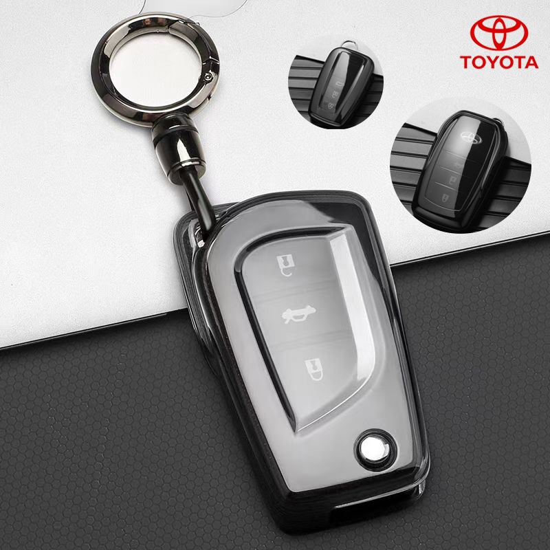Toyota REVO/Altsi/Yaris/Vios/Camry/Rav4/C-hr/Corolla/Prado/Innova/Rocoo/Fortuner/GR SPORT Anti Scratch Remote Key Cover พวงกุญแจ Toyota