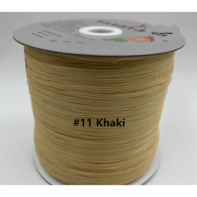 Washable Raffia Yarn ไหมราเฟียถักกระเป๋า ถักหมวก ขนาด 360 meter Rayon Raffia