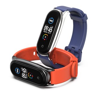 Mijobs สายซิลิโคนสําหรับ Mi Band 8 7 6 5 สายรัดข้อมือสําหรับ…