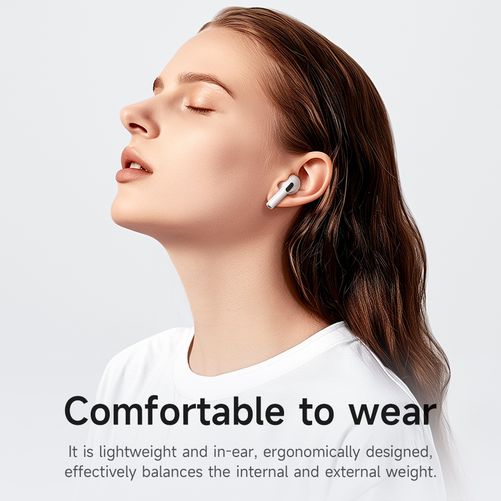 Borofone Original BW76 TWS หูฟังบลูทูธไร้สาย True ANC ตัดเสียงรบกวนกีฬาเพลงหูฟังหน้าจอสัมผัสพร้อมไมโครโฟนสําหรับโทรศัพท์สมาร์ททั้งหมด Universal หูฟัง - รูปที่ 7