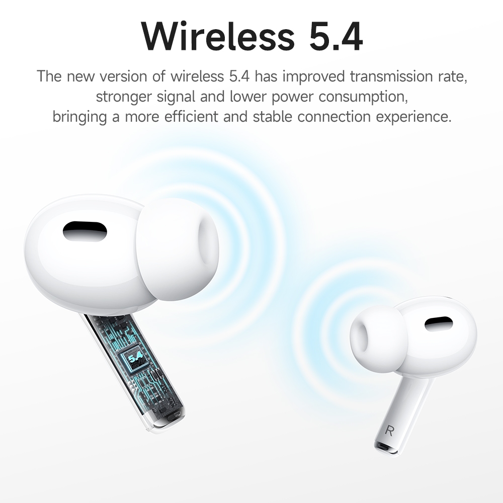 Borofone Original BW76 TWS หูฟังบลูทูธไร้สาย True ANC ตัดเสียงรบกวนกีฬาเพลงหูฟังหน้าจอสัมผัสพร้อมไมโครโฟนสําหรับโทรศัพท์สมาร์ททั้งหมด Universal หูฟัง - รูปที่ 3