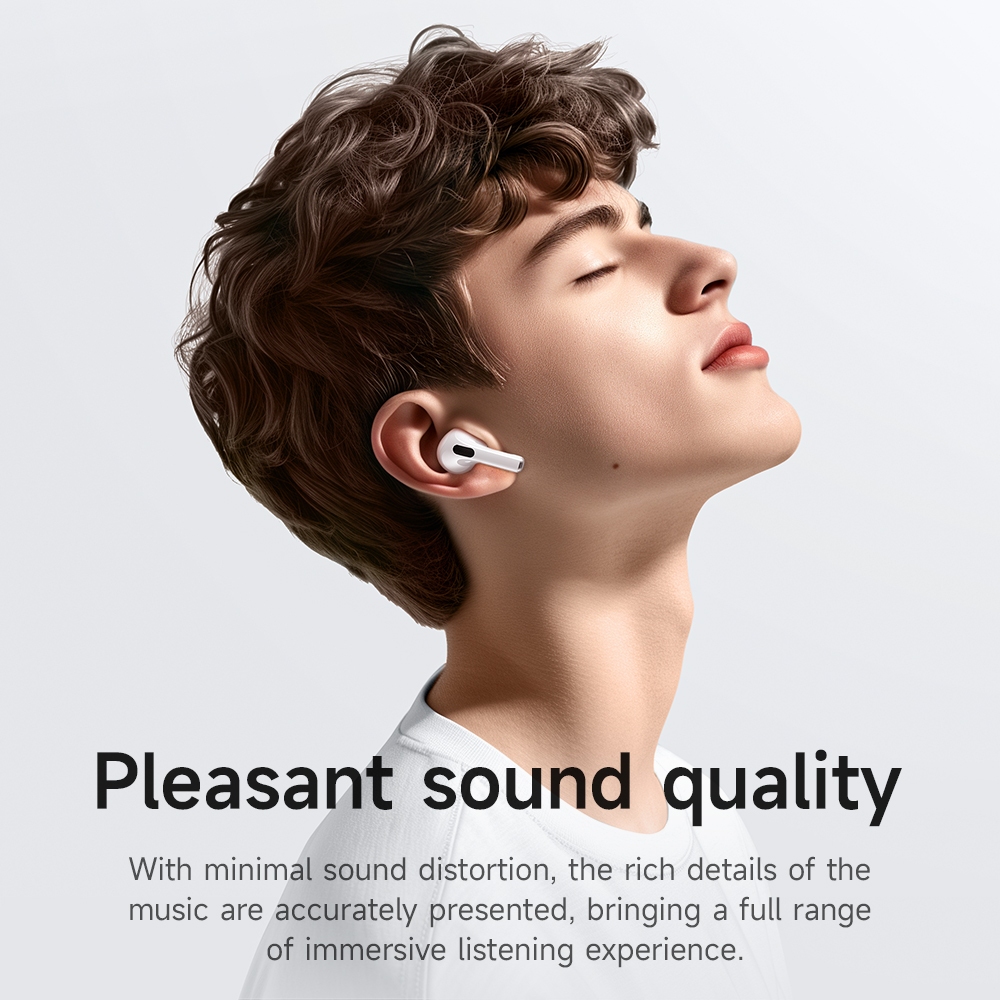 Borofone Original BW76 TWS หูฟังบลูทูธไร้สาย True ANC ตัดเสียงรบกวนกีฬาเพลงหูฟังหน้าจอสัมผัสพร้อมไมโครโฟนสําหรับโทรศัพท์สมาร์ททั้งหมด Universal หูฟัง - รูปที่ 5