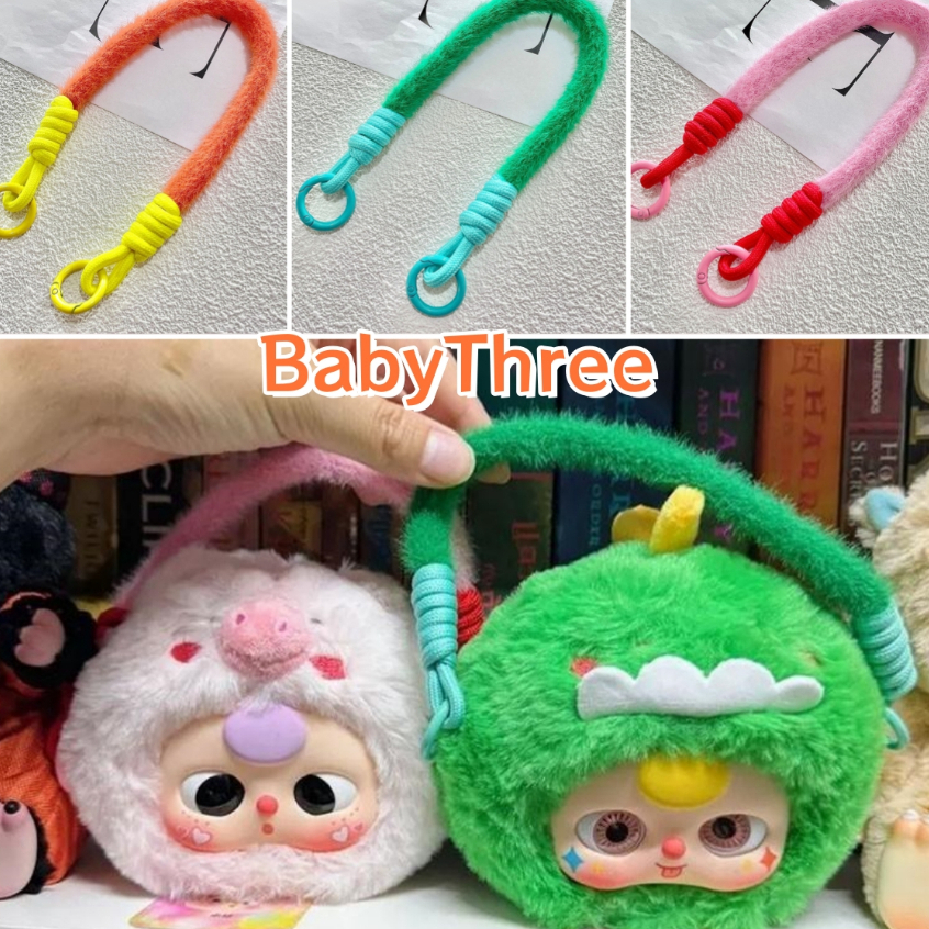 BabyThreeตุ๊กตาสายรัดข้อมือคู่การทอผ้าสีถอดออกได้DIY