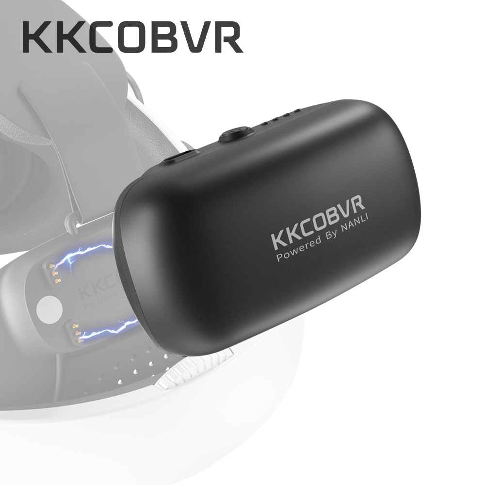 KKCOBVR P2 แบตเตอรี่เปลี่ยนแบตเตอรี่สํารอง 10000mAh สําหรับ KKCOBVR IR Elite Head Strap และ P4 แท่นชาร์จเพิ่ม Quest2 ประมาณ 4.5-5.5 H เวลา