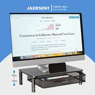 ชั้นวางโน้ตบุ๊ค ชั้นวางคอมพิวเตอร์ เพิ่มความสูงของจอแสดงผล LaptopStand กันลื่น ปรับได้ จัดเก็บของ แล็ปท็อป ชั้นวาง