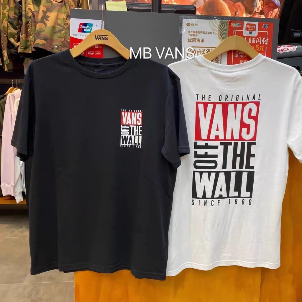 Vans Unisex สินค้าใหม่ OTW Letter พิมพ์เสื้อยืดแขนสั้น