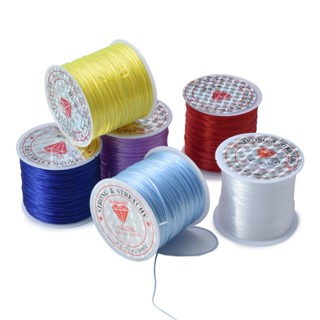 10-40ม/ม้วน0.8มิลลิเมตรรอบยืดหยุ่นสร้อยข้อมือเชือกยืดหยุ่น,ส…