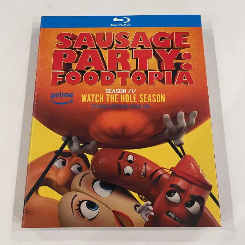 Blu-ray BD American Comedy Animation Fantasy Adventure/Intestine Party: Food Utopia Sausage Party: F