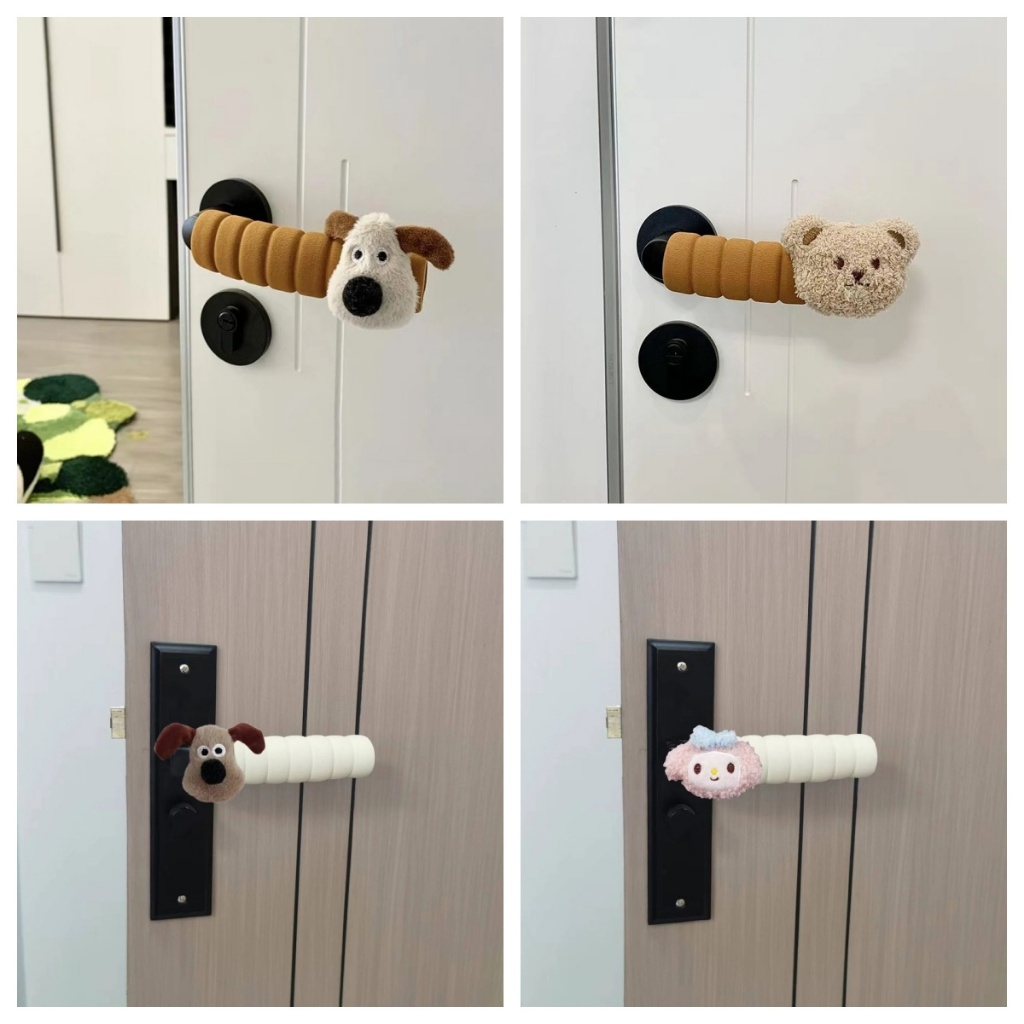 Multi-style Doorknob ฝาครอบป้องกันตุ๊กตาน่ารัก Anti-collision ฝาครอบเฟอร์นิเจอร์กันชนตกแต่ง