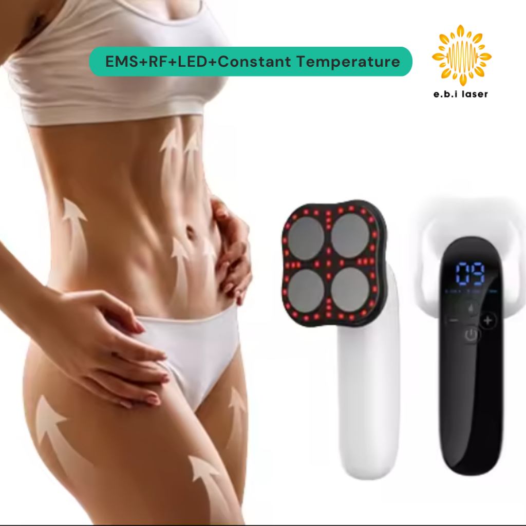 เครื่องมือกระชับสัดส่วน Micro-Current 3 in1 EMS สําหรับนวดตัวและเครื่องนวดเซลลูไลท์ของร่างกาย