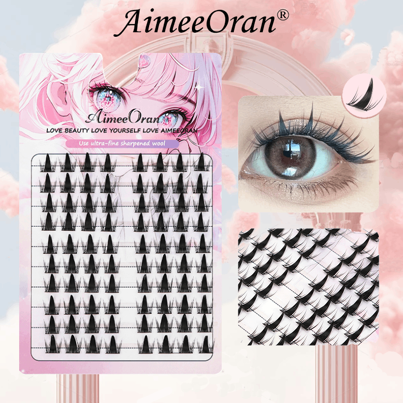 Aimeeoran ขนตาปลอมเอลฟ์อัจฉริยะและมัลติฟังก์ชั่น 10 แถวธรรมชาติสําหรับใช้ในชีวิตประจําวัน