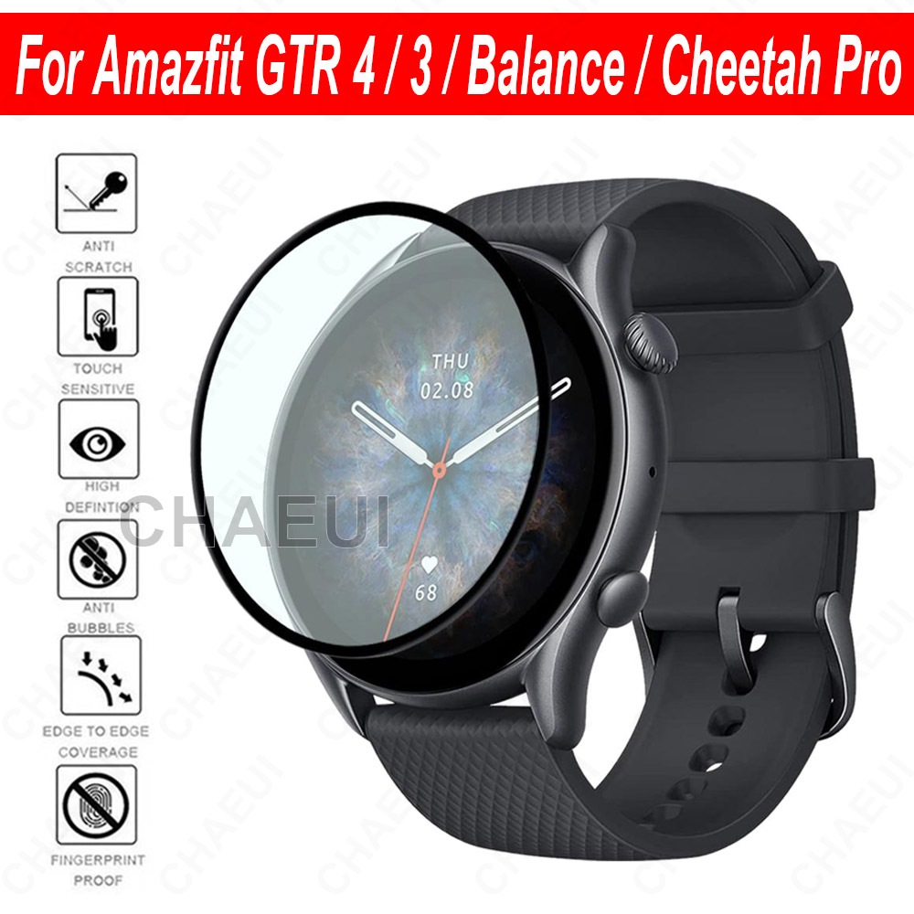 3D ฟิล์มกันรอยหน้าจอสําหรับ Amazfit GTR 4 / GTR 3 Pro / GTR 3 / GTR 2 / 2e / Balance 2 / Cheetah Pro / Active 2