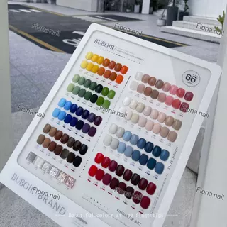 ✨พร้อมส่ง✨ BUBGIR 66 ยาทาเล็บ พร้อมชาร์ตโชว์.ขวด สีเดียวกัน ระบายสีสีดีสวยงาม15ml.base+top