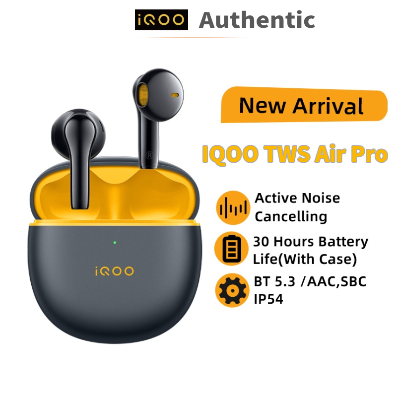 Vivo IQOO TWS Air Pro TWS หูฟังบลูทูธไร้สาย 5.3 ตัดเสียงรบกวน แบตเตอรี่ 30 ชั่วโมง สําหรับ IQOO 11 Pro