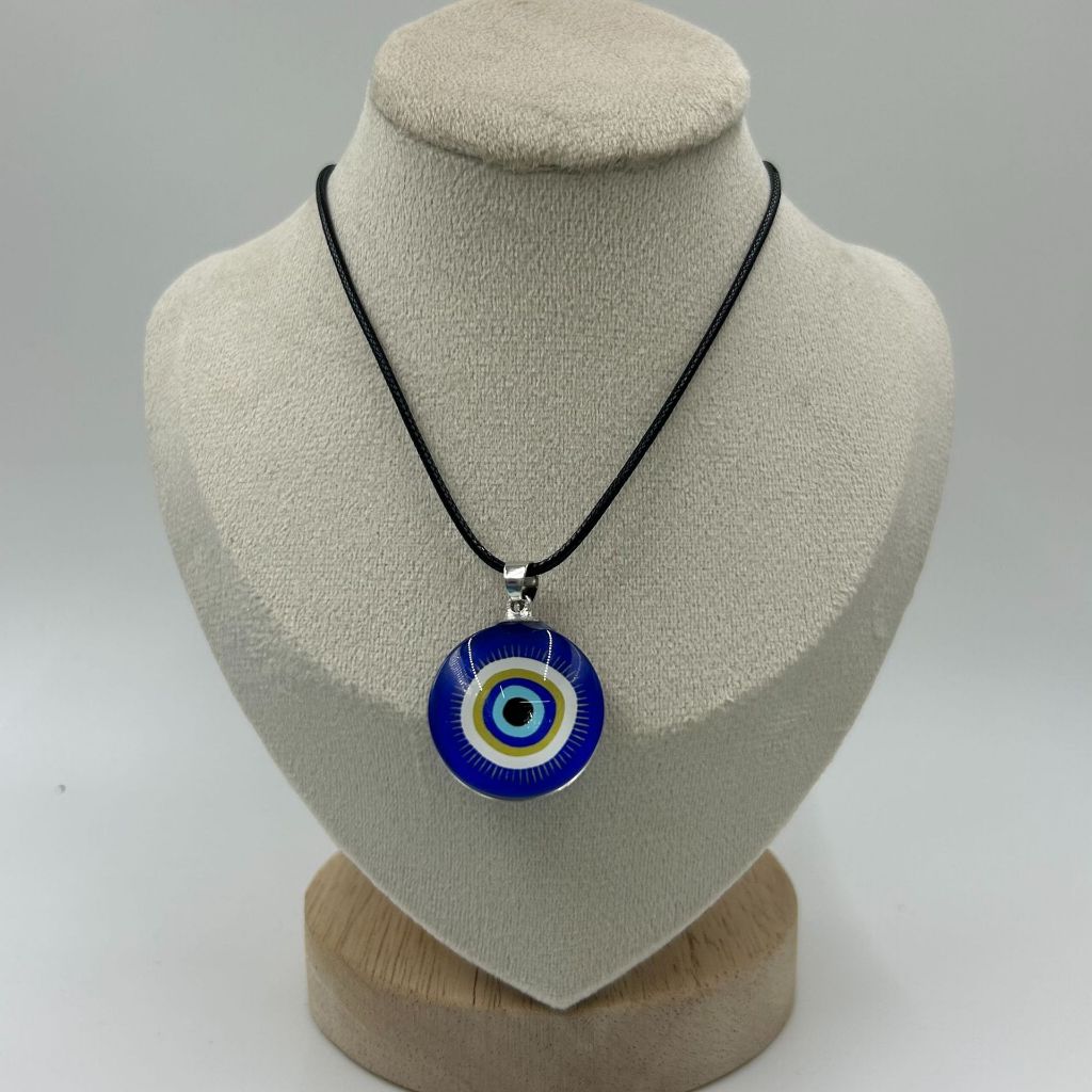 Blessed Evil Eye สร้อยคอผู้หญิงผู้ชาย Lucky Amulet ป้องกัน Simple Blue Eye จี้ Clavicle Chain ของขวัญเครื่องประดับ