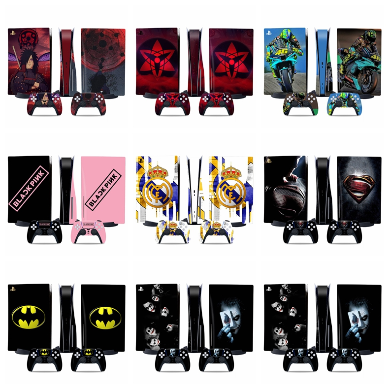 50 สี Playstation 5 คอนโซลผิวและ PS5 Controller Skins Set, PS5 Skin Wrap Decal สติกเกอร์ PS5 Disk Edition / Digital Edition, Money Bunny Decal Kit