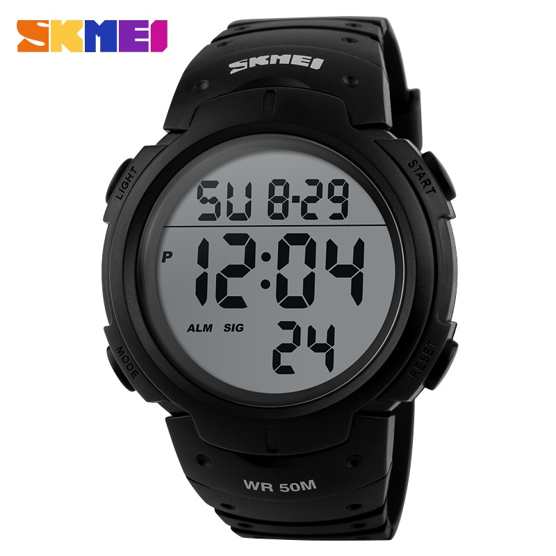 สมี 1068 กีฬากันน้ํา นํา นาฬิกาดิจิตอลทหารผู้ชาย 1560