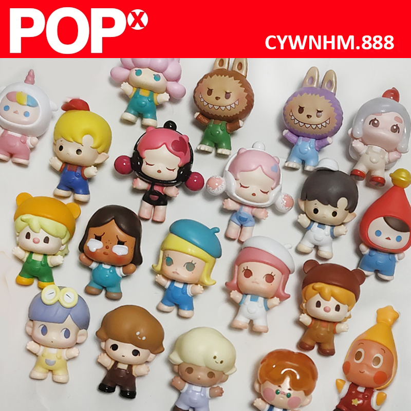 พร้อมส่ง Pop Mart pop bean Sitting posture Series  crybaby Pucky Molly dimoo labubu SP zimomo duckoo