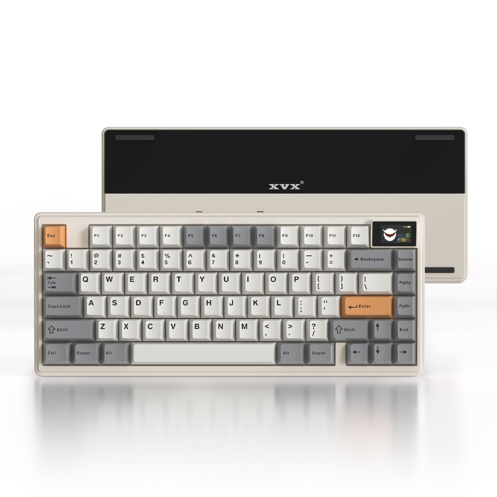 Xvx K75 PRO คีย์บอร์ดแบบกลไกอลูมิเนียมการเชื่อมต่อสามโหมด 75 การกําหนดค่า Hot Swap คีย์บอร์ดเกมแป้นพ