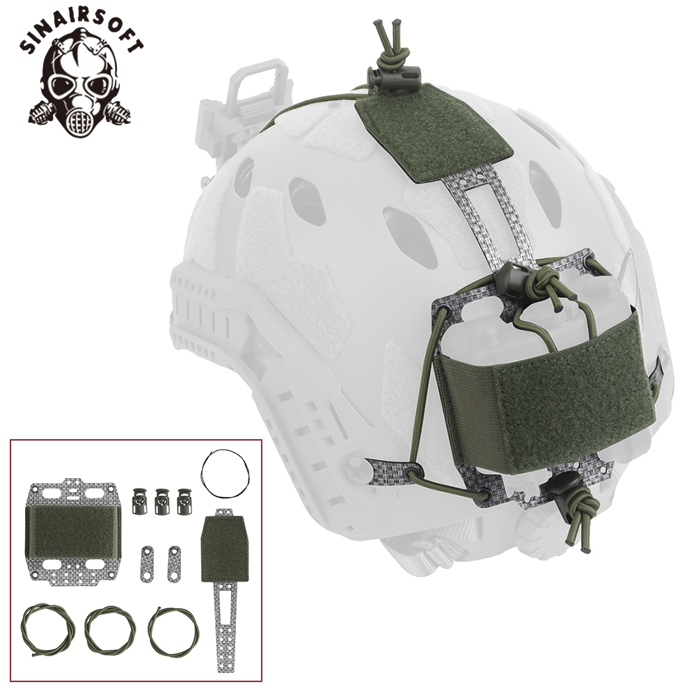 Sinairsoft หมวกกันน็อคกลางแจ้ง NVG กล่องแบตเตอรี่กระเป๋าหมวกกันน็อค Balance กระเป๋า, ไฟส่องสว่างด้านบนไนลอนหัวเข็มขัดน้ําหนักเบาปรับ Night Vision อุปกรณ์แบตเตอรี่กระเป๋าหมวกกันน็อค