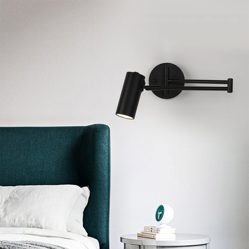 โคมไฟติดผนัง นํา ทองสีดําปรับเชิงเทียนผนังแสงในร่มตกแต่งบ้านห้องครัวห้องนอนห้องนั่งเล่นศึกษาข้างเตียงตกแต่งส่องสว่าง - รูปที่ 3