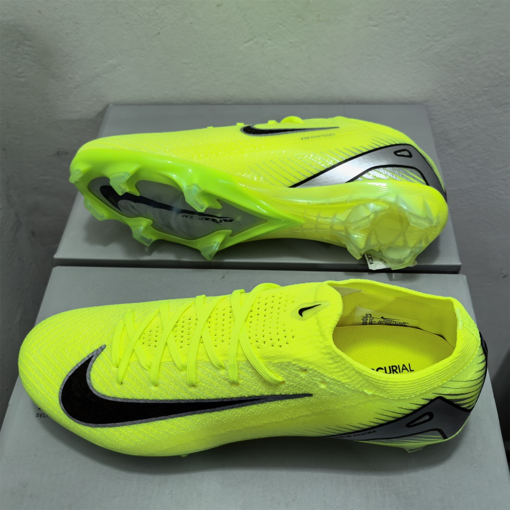 Air Zoom Mercurial Vapor 16 Elite FG 39-45 รองเท้าฟุตบอลถักกลางแจ้งสําหรับผู้ชายรองเท้าฟุตบอลกันลื่นและทนต่อการสึกหรอ