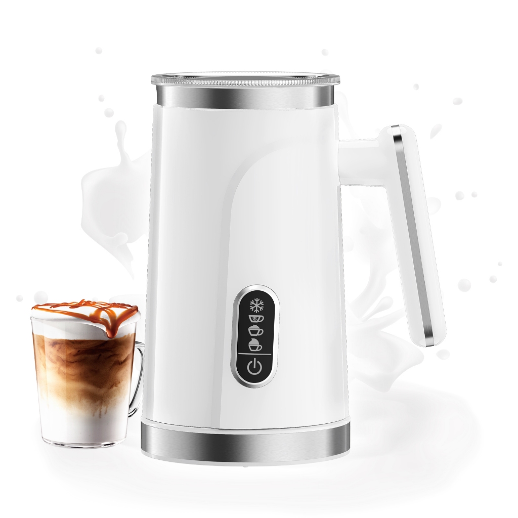 Biolomix เครื่องตีฟองนม 4 in 1 เครื่องตีฟองนมอัตโนมัติ สามารถทํานมร้อนและเย็น Froth