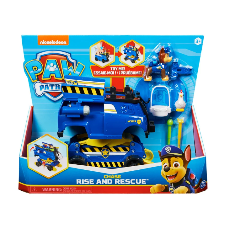 PAW Patrol: Rise and Rescue Transforming Vehicle with Chase Figure รถแปลงร่าง Rise and Rescue พร้อมฟิกเกอร์ Chase