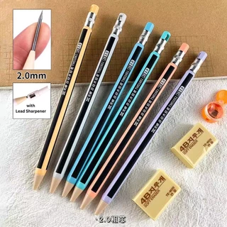 ดินสอกด ไส้2 mm 2B เปลี่ยนไส้ได้ มีที่เหลาในตัว มีหลายแบบ ราคาส่ง