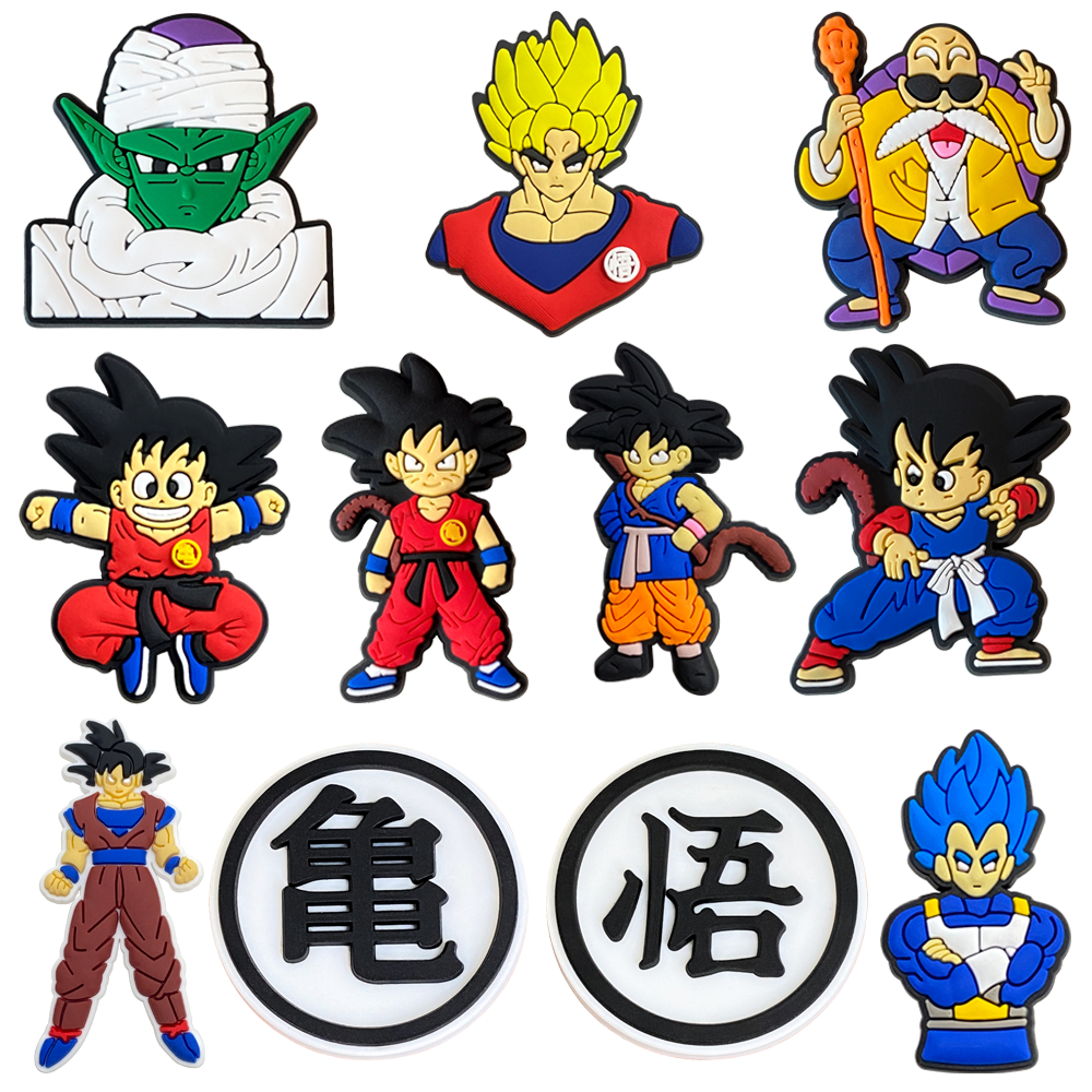 ขายร้อน Dragon Ball Series เครื่องรางรองเท้าน่ารัก PVC Charms