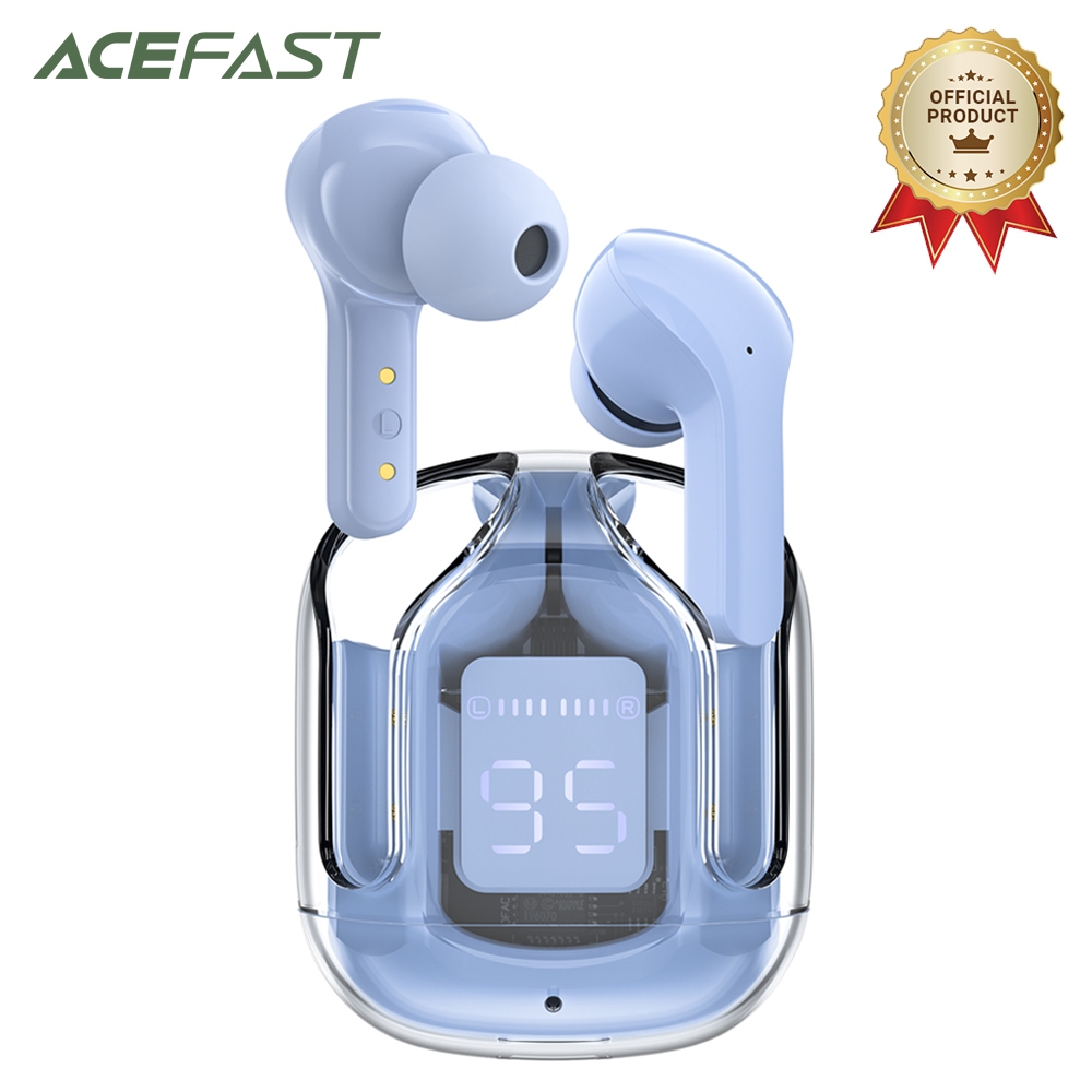 Acefast T6 TWS หูฟังไร้สาย บลูทูธ 5.0 ลดเสียงรบกวน พร้อมไมโครโฟน และฝาครอบฟรี