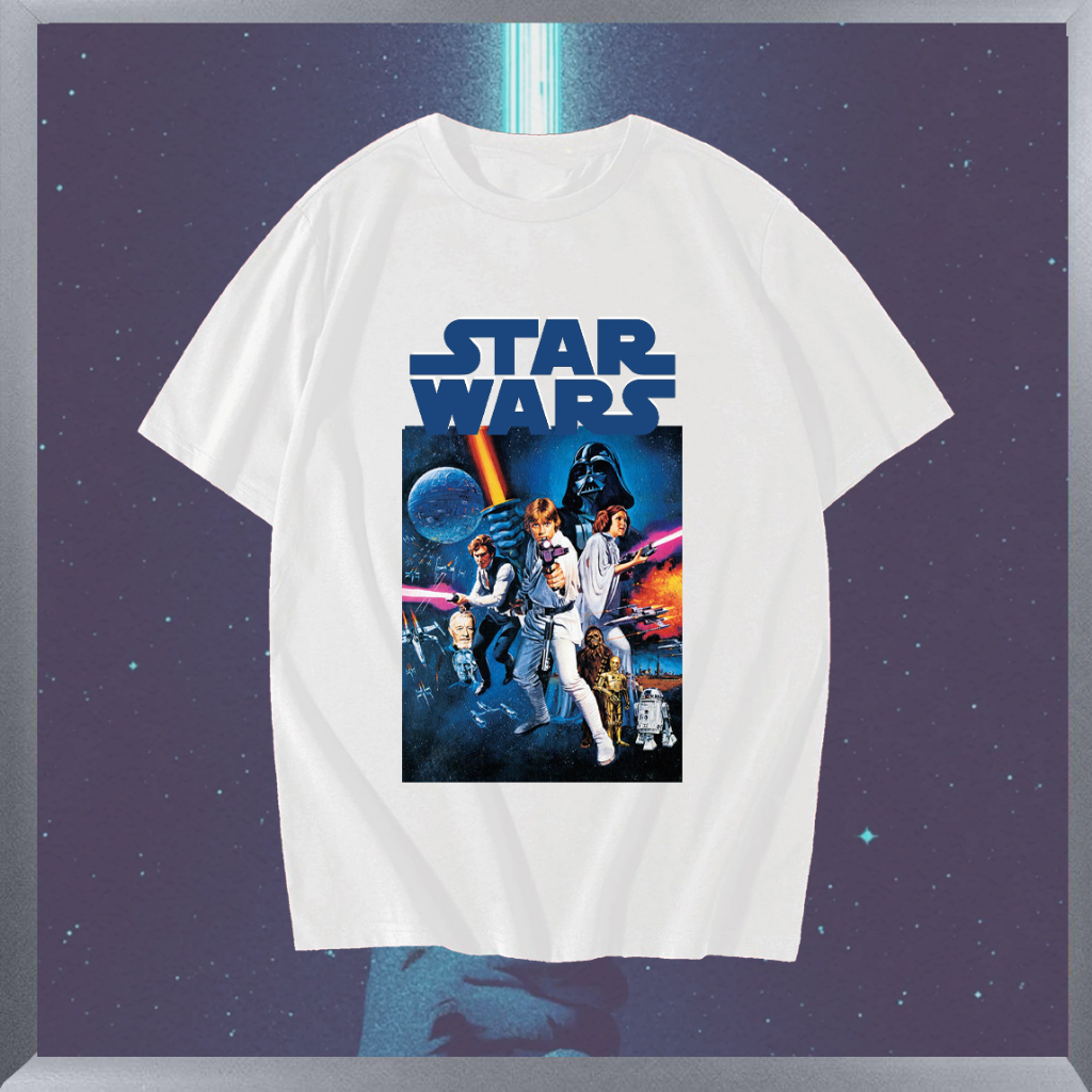เสื้อStar Wars T-Shirt ผ้าCotton 100% ใส่ได้ ทั้ง ชาย ใส่สบาย ไม่หด ไม่ย้
