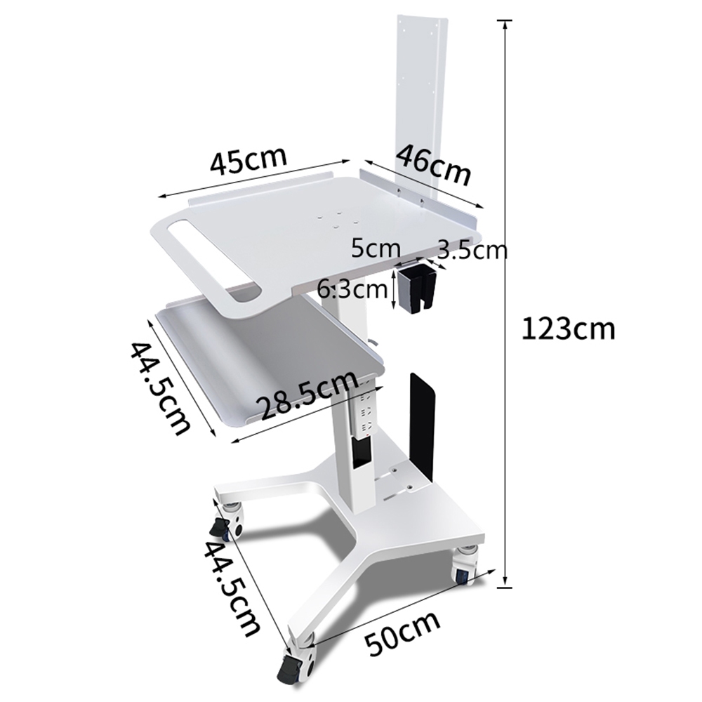 เครื่องขัดฟัน Intraoral Scanning Trolley Tool พร้อมขาตั้งที่ใส่ถาด Mobile Workstation