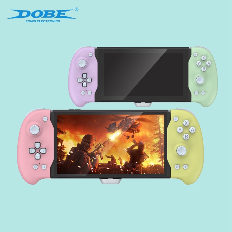 Dobe Eggshell Controller เข้ากันได้กับ Nintendo Switch OLED DOBE TNS-1188 Plug And Play เกมแพดบลูทูธไร้สาย 6 แกน Gyro Joypad มอเตอร์คู่การสั่นสะเทือนเกม Handle Grip