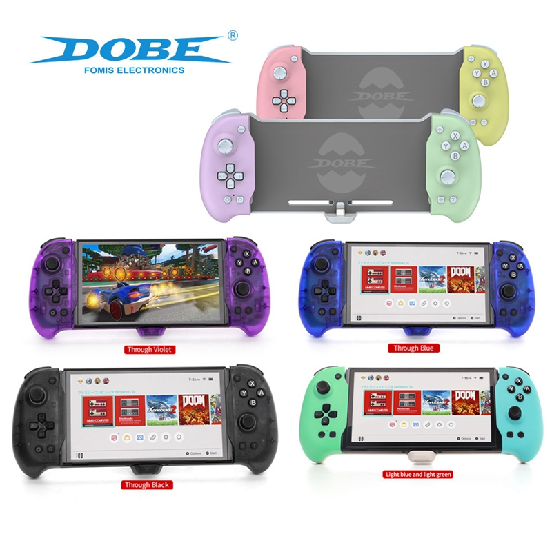 Dobe Eggshell Controller เข้ากันได้กับ Nintendo Switch OLED DOBE TNS-1188 Plug And Play เกมแพดบลูทูธไร้สาย 6 แกน Gyro Joypad มอเตอร์คู่การสั่นสะเทือนเกม Handle Grip