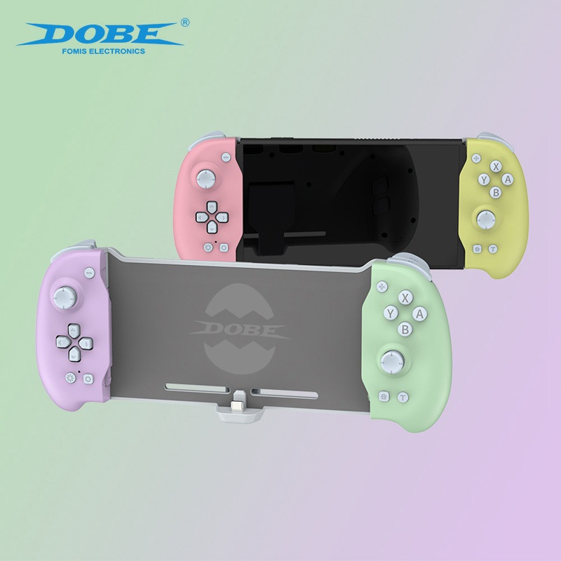 Dobe Eggshell Controller เข้ากันได้กับ Nintendo Switch OLED DOBE TNS-1188 Plug And Play เกมแพดบลูทูธไร้สาย 6 แกน Gyro Joypad มอเตอร์คู่การสั่นสะเทือนเกม Handle Grip