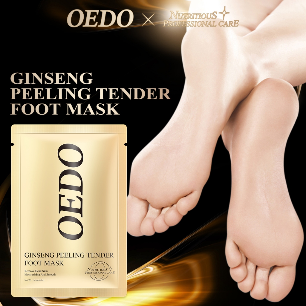 OEDOมาส์กขัดผิวเท้า ลอกออกมาส์กเท้า ขจัดผิวที่ตายแล้วรอบเท้า แผ่นมาสก์เท้า ขจัดเซลล์ผิวที่ตายเเล้ว